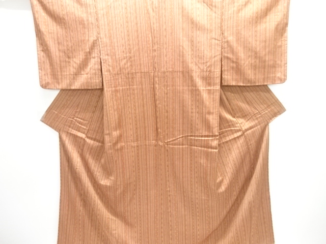 JAPANESE KIMONO / TSUMUGI / WOVEN ABSTRACT PATTERN